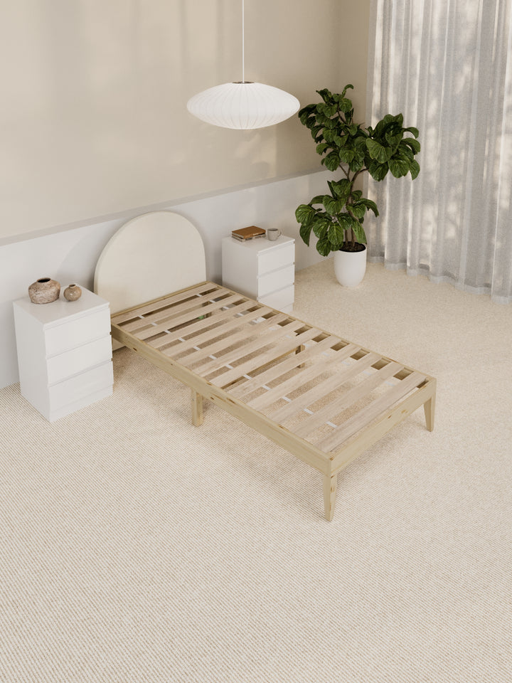 Gemma Beige Arched Bedhead