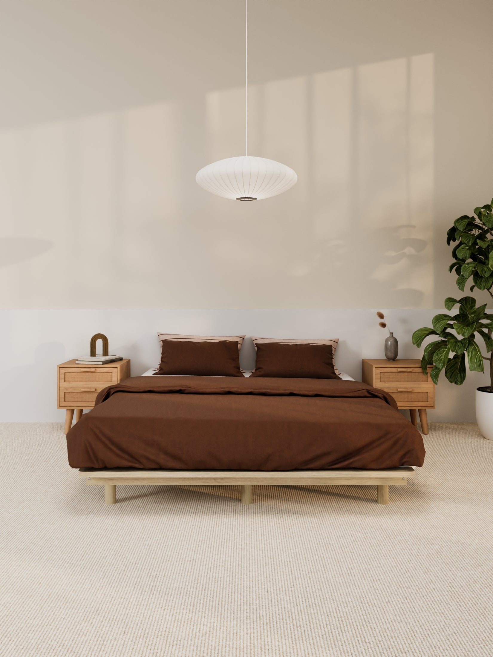 Harper Floating Wooden Bed Base