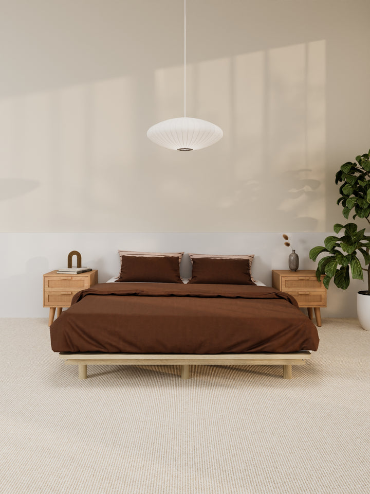 Harper Floating Wooden Bed Base