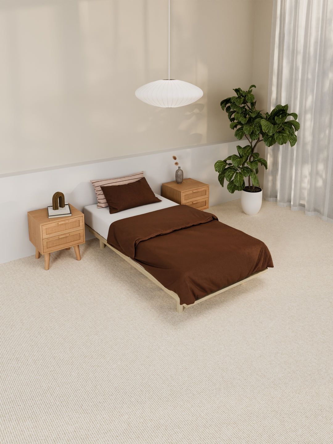 Harper Floating Wooden Bed Base