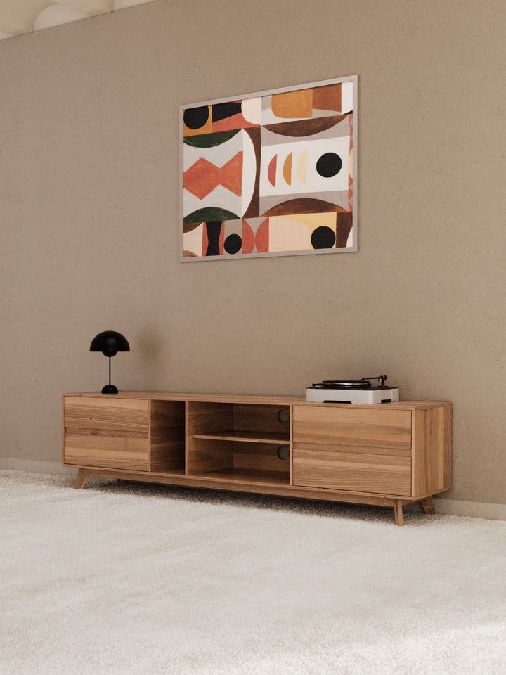 James Luxe Natural Entertainment Unit 210cm