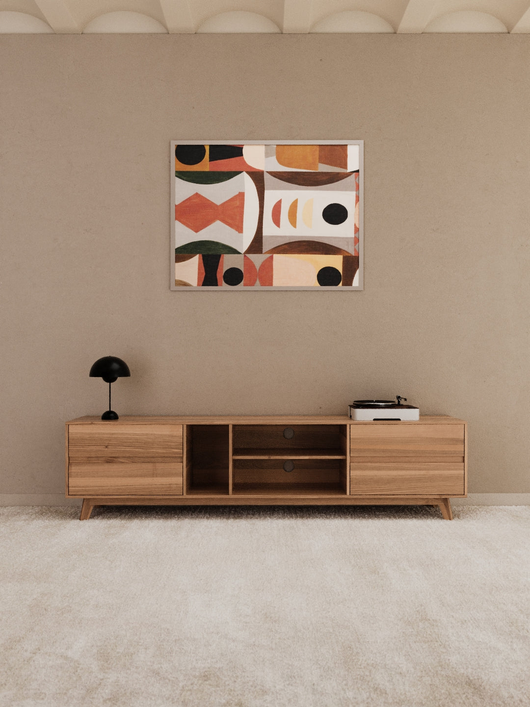 James Luxe Natural Entertainment Unit 210cm