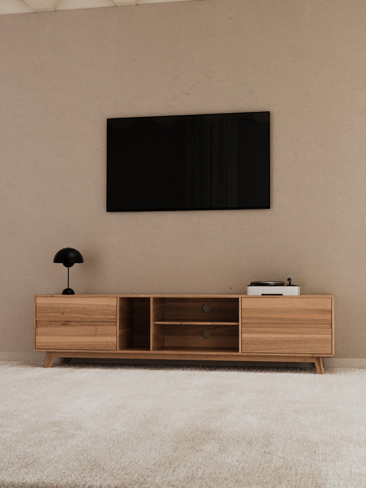 James Luxe Natural Entertainment Unit 210cm