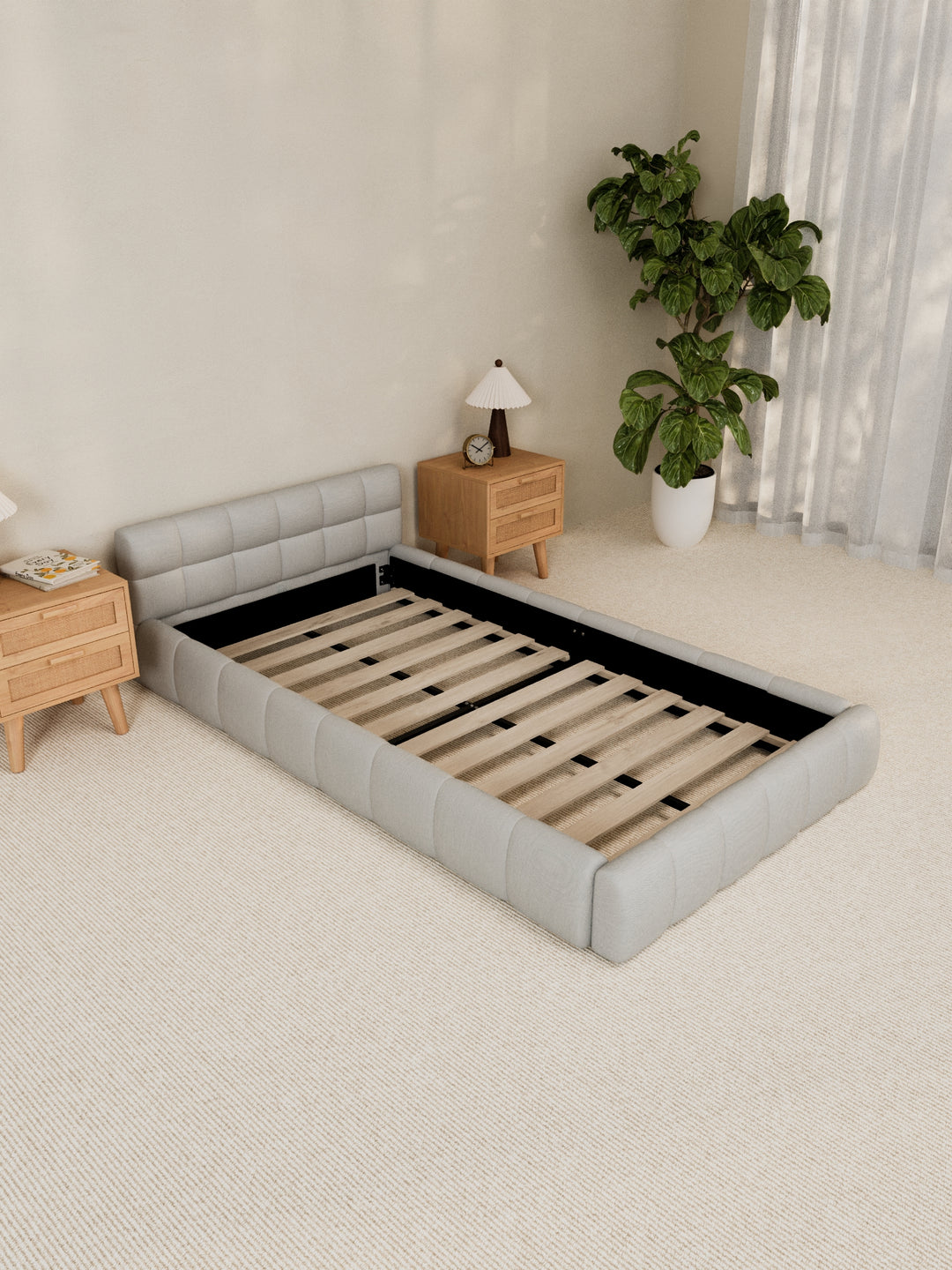 Marshmallow Stone Cloud Bed Frame