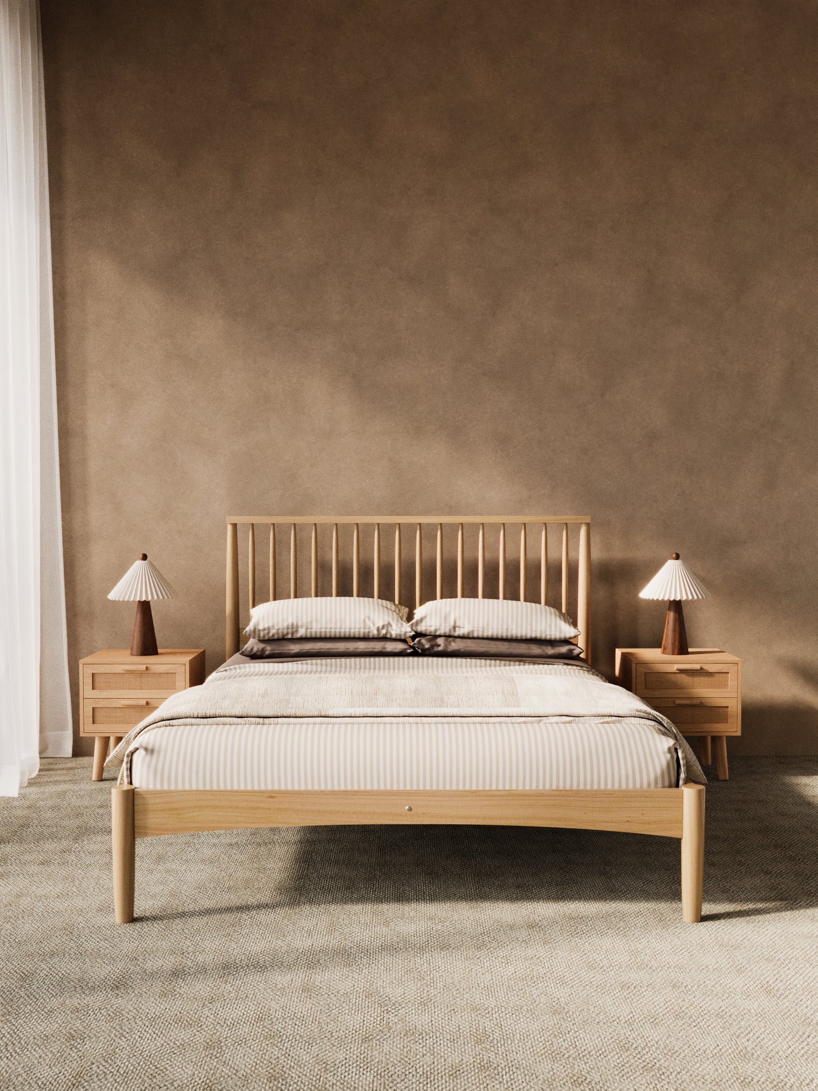 Martin Natural Timber Bed Frame