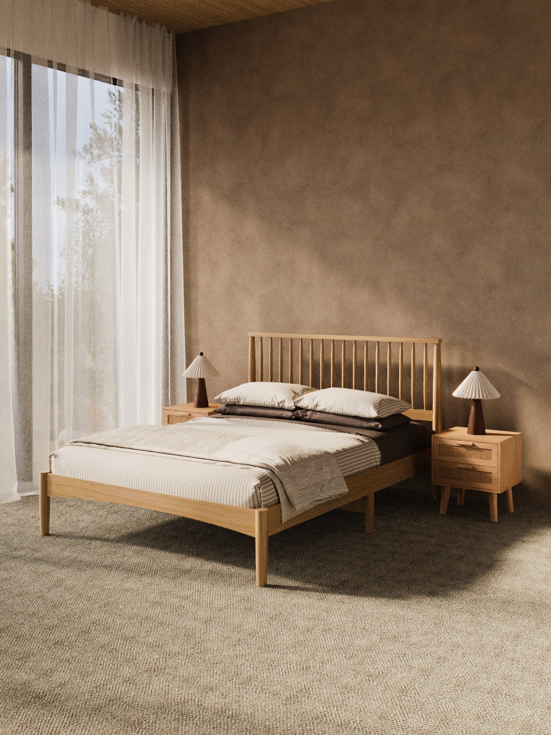 Martin Natural Timber Bed Frame