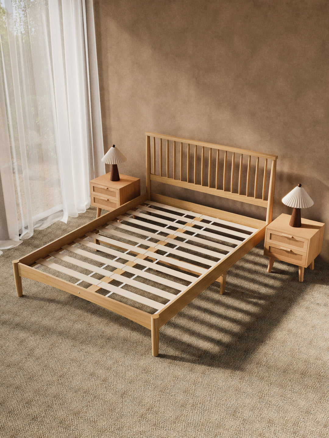 Martin Natural Timber Bed Frame