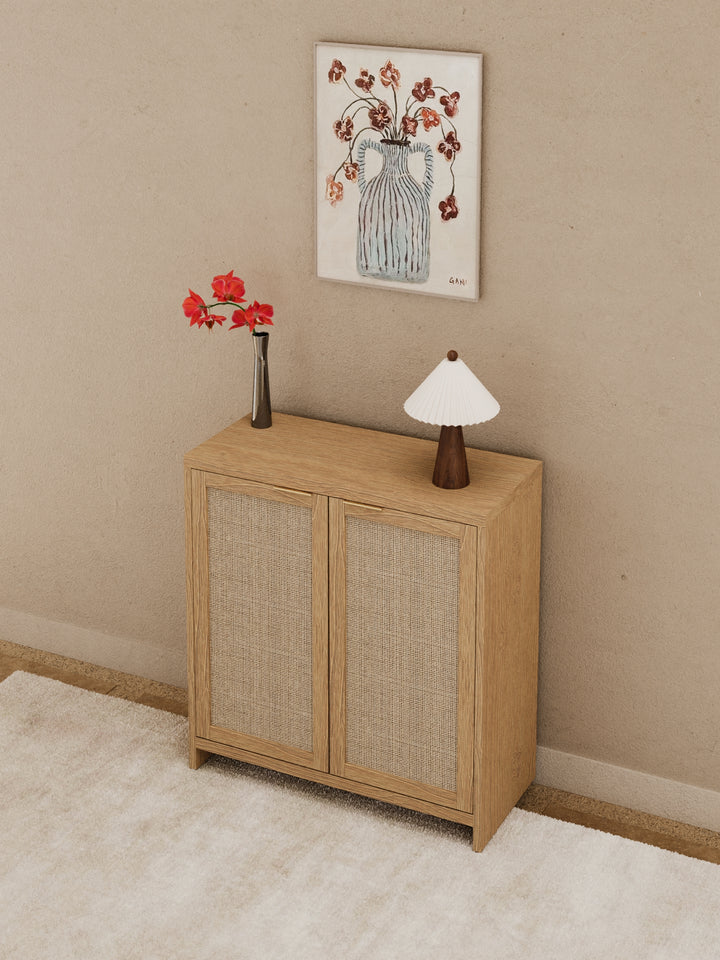 Stevie Natural Rattan Sideboard Cabinet