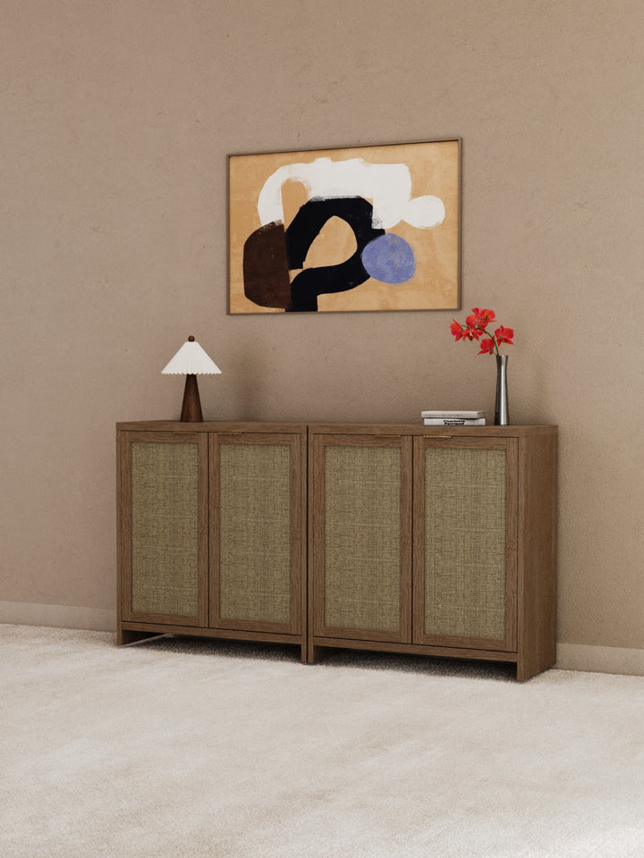 Stevie Wooden Sideboard Cabinet Bundle 158cm