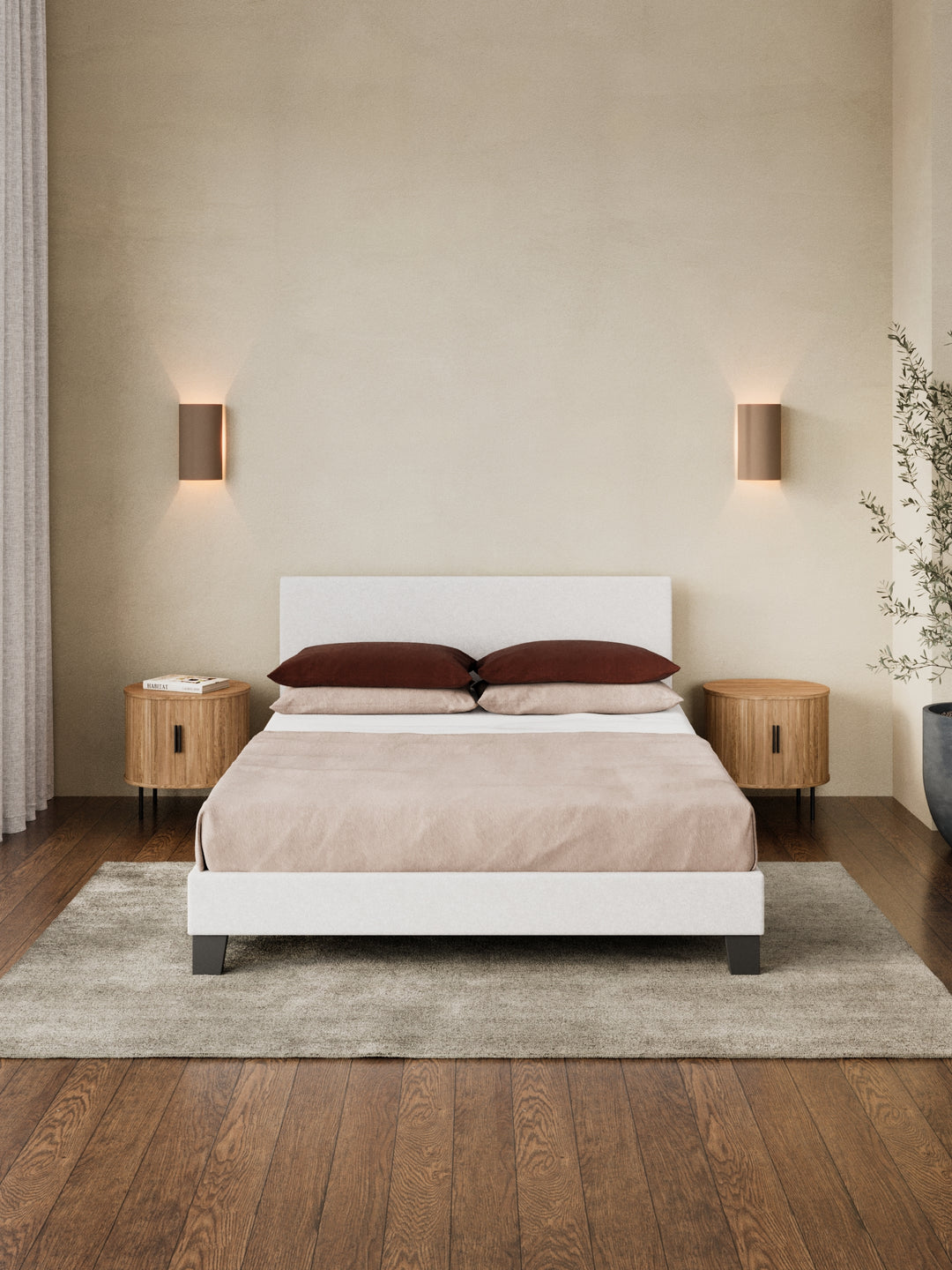 Tori Cloud Boucle Bed Frame
