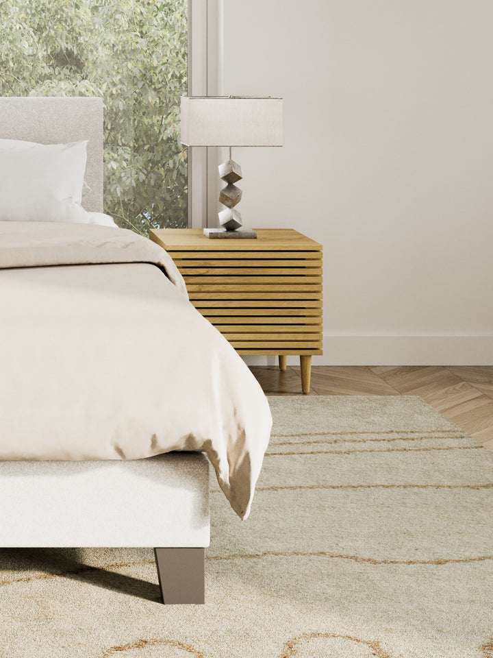 Alec Natural Oakwood Bedside Table