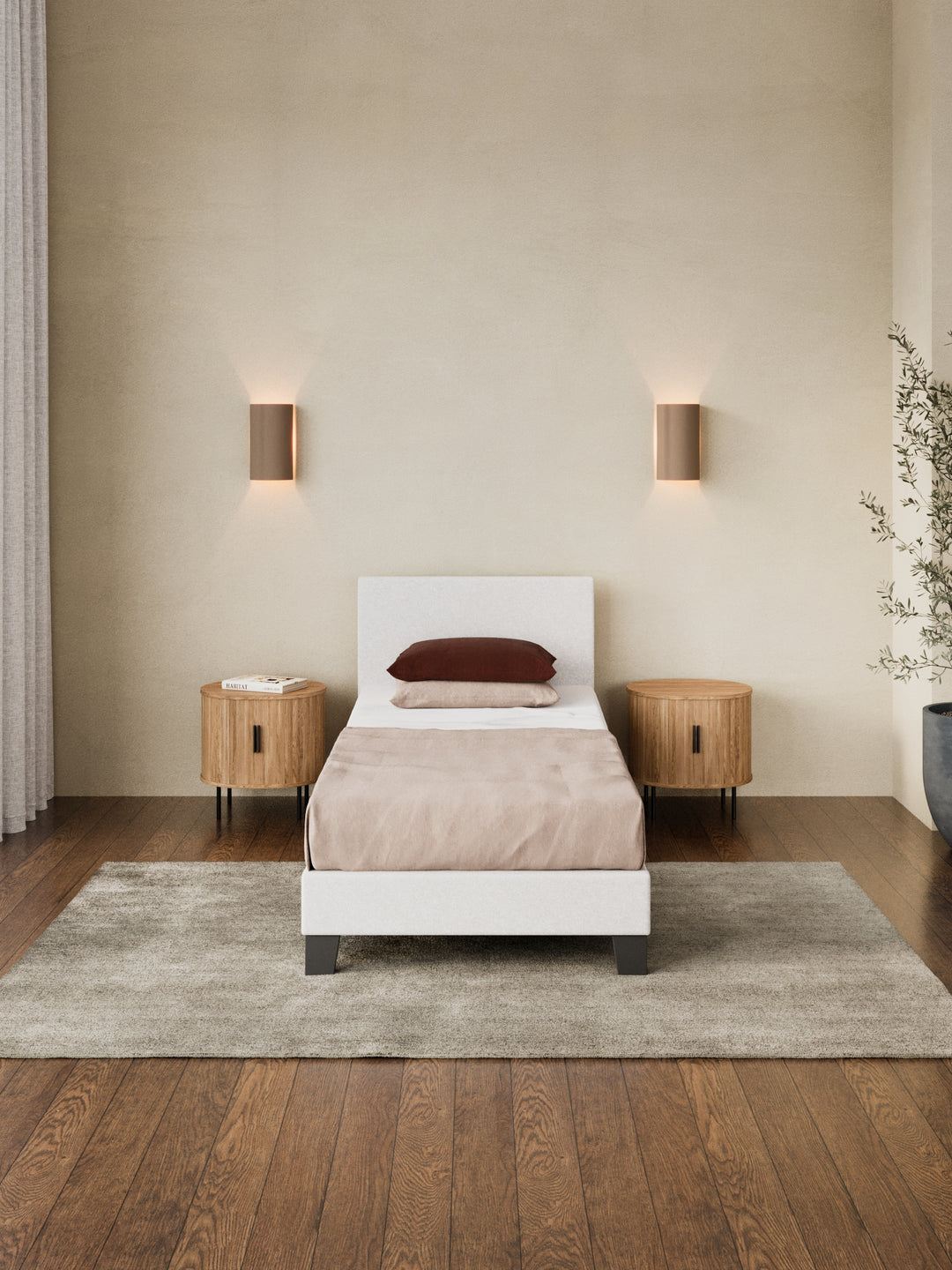 Tori Cloud Boucle Bed Frame
